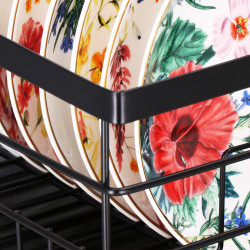 Odkvapkávač na riad 42x31,5 cm SPRINGOS RIVUS čierny