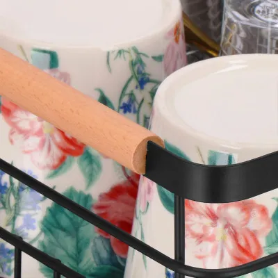 Odkvapkávač na riad 42x31 cm SPRINGOS LAVIO čierny