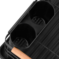 Odkvapkávač na riad 42x31 cm SPRINGOS LAVIO čierny