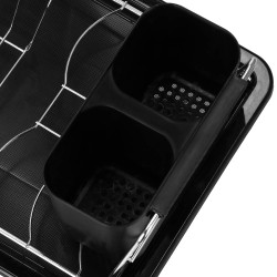 Odkvapkávač na riad 40x19 cm SPRINGOS SECADO čierny