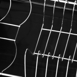 Odkvapkávač na riad 40x19 cm SPRINGOS SECADO čierny