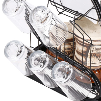 Odkvapkávač na riad 2 poschodia 52x24,5 cm SPRINGOS RINSERO čierny