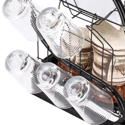 Odkvapkávač na riad 2 poschodia 52x24,5 cm SPRINGOS RINSERO čierny