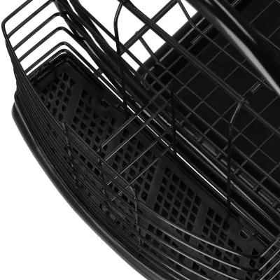 Odkvapkávač na riad 2 poschodia 52x24,5 cm SPRINGOS RINSERO čierny