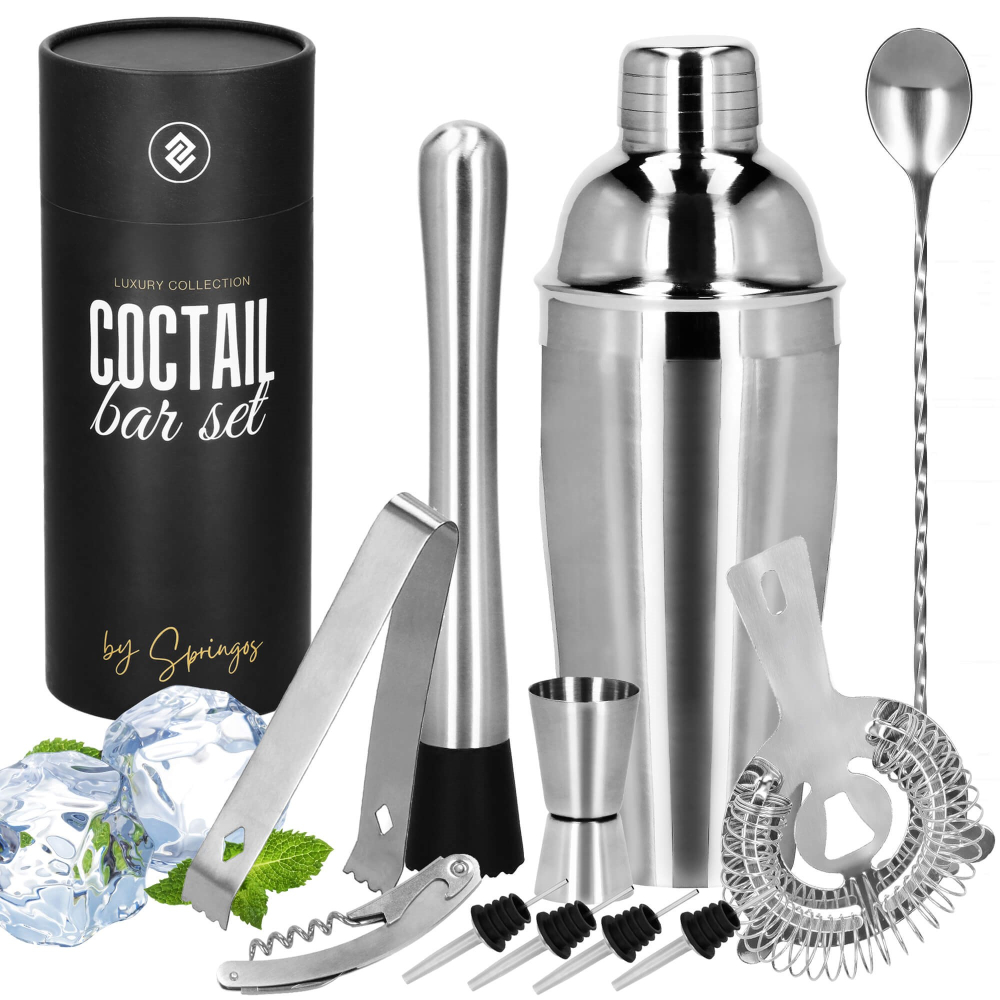 Barmanská sada nerezová SPRINGOS SAZERON 11 dielov