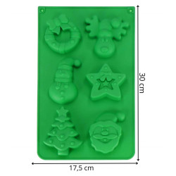 Forma na pečivo silikónová 30x17 cm SPRINGOS KI0124 zelená