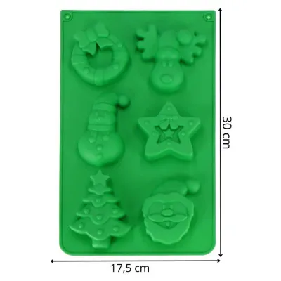 Forma na pečivo silikónová 30x17 cm SPRINGOS KI0124 zelená