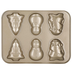 Forma na pečivo kovová 35x26 cm SPRINGOS KI0119 zlatá