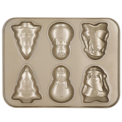 Forma na pečivo kovová 35x26 cm SPRINGOS KI0119 zlatá