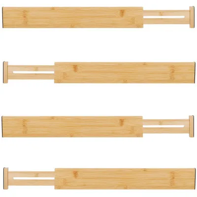 Rozdeľovače do zásuviek nastaviteľné SPRINGOS KI0151 bambus 4 ks