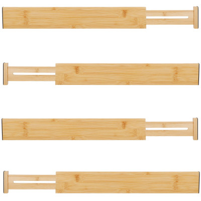 Rozdeľovače do zásuviek nastaviteľné SPRINGOS KI0151 bambus 4 ks