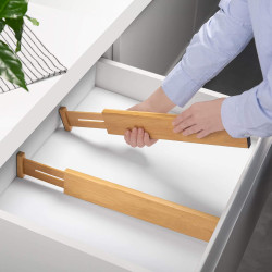 Rozdeľovače do zásuviek nastaviteľné SPRINGOS KI0151 bambus 4 ks