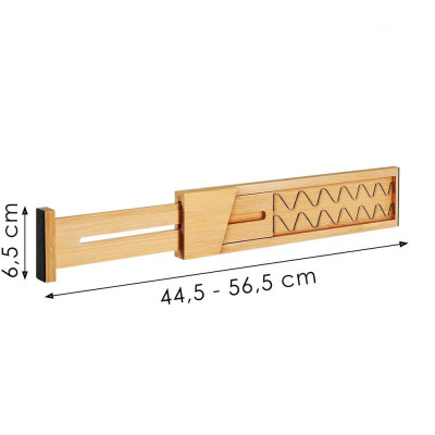 Rozdeľovače do zásuviek nastaviteľné SPRINGOS KI0151 bambus 4 ks