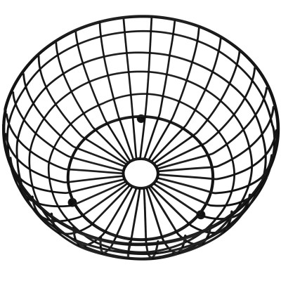Misa na ovocie drôtená SPRINGOS LINEA čierna