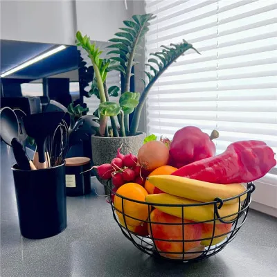 Misa na ovocie drôtená SPRINGOS ARANYA čierna