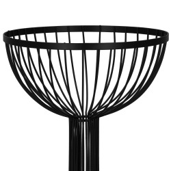 Misa na ovocie 2 poschodia drôtené SPRINGOS ORBIT čierna