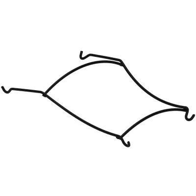 Misa na ovocie 2 poschodia drôtené SPRINGOS ZEPHYR čierna