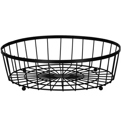 Misa na ovocie 2 poschodia drôtené SPRINGOS ZEPHYR čierna