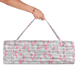 Plážová podložka s vankúšom 180x60 cm SPRINGOS PM0018 ružová