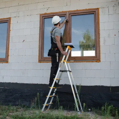 Hliníkové schodíky 5 stupňov jednostranné DRABEST ALD5 MAX