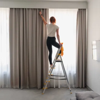 Hliníkové schodíky 5 stupňov jednostranné DRABEST ALD5 MAX