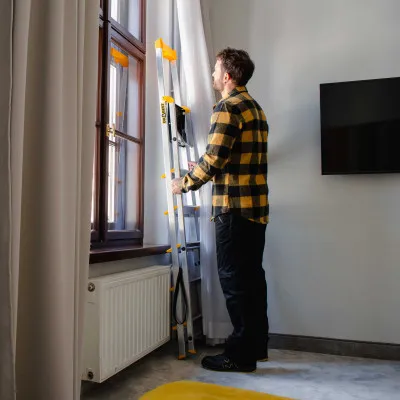 Hliníkové schodíky 6 stupňov jednostranné DRABEST ALD6 MAX