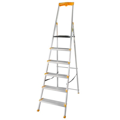 Hliníkové schodíky 6 stupňov jednostranné DRABEST ALD6 MAX