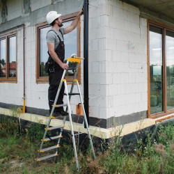 Hliníkové schodíky 7 stupňov jednostranné DRABEST ALD7 MAX