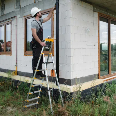 Hliníkové schodíky 7 stupňov jednostranné DRABEST ALD7 MAX