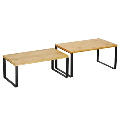 Kuchynská polica SPRINGOS BAMORA bambus 2 ks