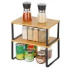 Kuchynská polica SPRINGOS BAMORA bambus 2 ks