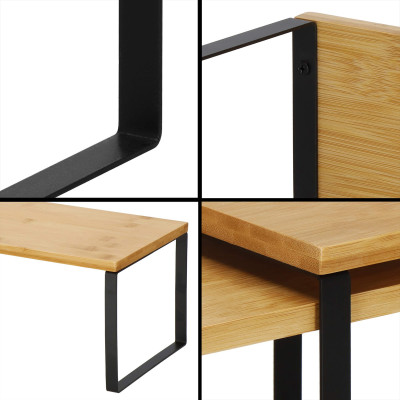 Kuchynská polica SPRINGOS BAMORA bambus 2 ks