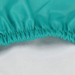 Poťah na stoličku elastický imitácia kože SPRINGOS HA0167 tyrkysový