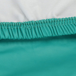 Poťah na stoličku elastický imitácia kože SPRINGOS HA0167 tyrkysový