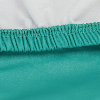 Poťah na stoličku elastický imitácia kože SPRINGOS HA0167 tyrkysový