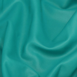 Poťah na stoličku elastický imitácia kože SPRINGOS HA0167 tyrkysový