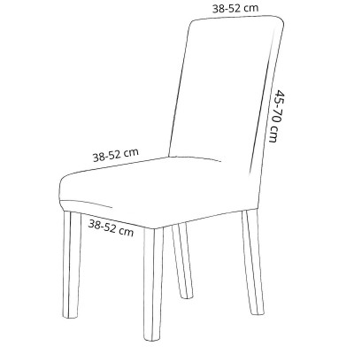 Poťah na stoličku elastický imitácia kože SPRINGOS HA0167 tyrkysový