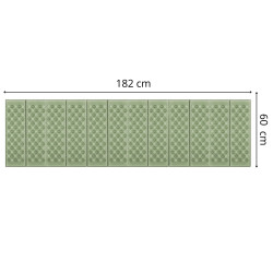 Turistická karimatka 182x60 cm SPRINGOS PM0010 zelená/sivá