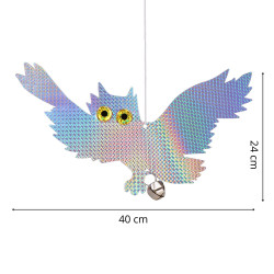 Reflexný odpudzovač vtákov Sova 40x24 cm SPRINGOS GA0069