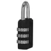 Visiaci zámok na kód SPRINGOS GA0077 čierny