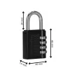 Visiaci zámok na kód SPRINGOS GA0078 čierny