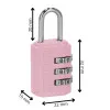 Visiaci zámok na kód SPRINGOS GA0074 ružový