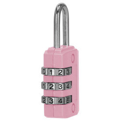 Visiaci zámok na kód SPRINGOS GA0074 ružový