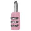 Visiaci zámok na kód SPRINGOS GA0074 ružový