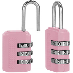 Visiaci zámok na kód SPRINGOS GA0074 ružový