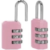 Visiaci zámok na kód SPRINGOS GA0074 ružový