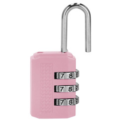 Visiaci zámok na kód SPRINGOS GA0074 ružový