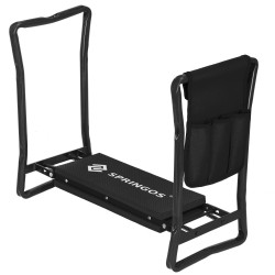 Multifunkčná záhradná stolička kľakačka SPRINGOS KLETO čierna
