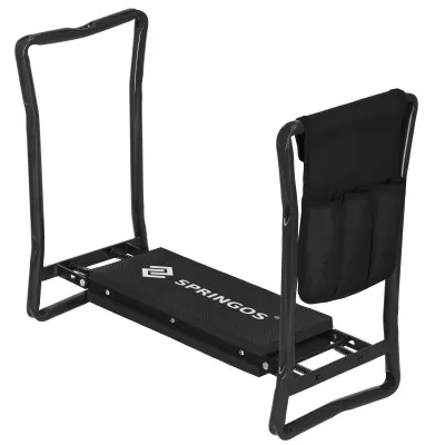 Multifunkčná záhradná stolička kľakačka SPRINGOS KLETO čierna