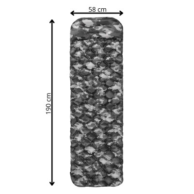 Nafukovací matrac 190x58 cm SPRINGOS PM047 camo